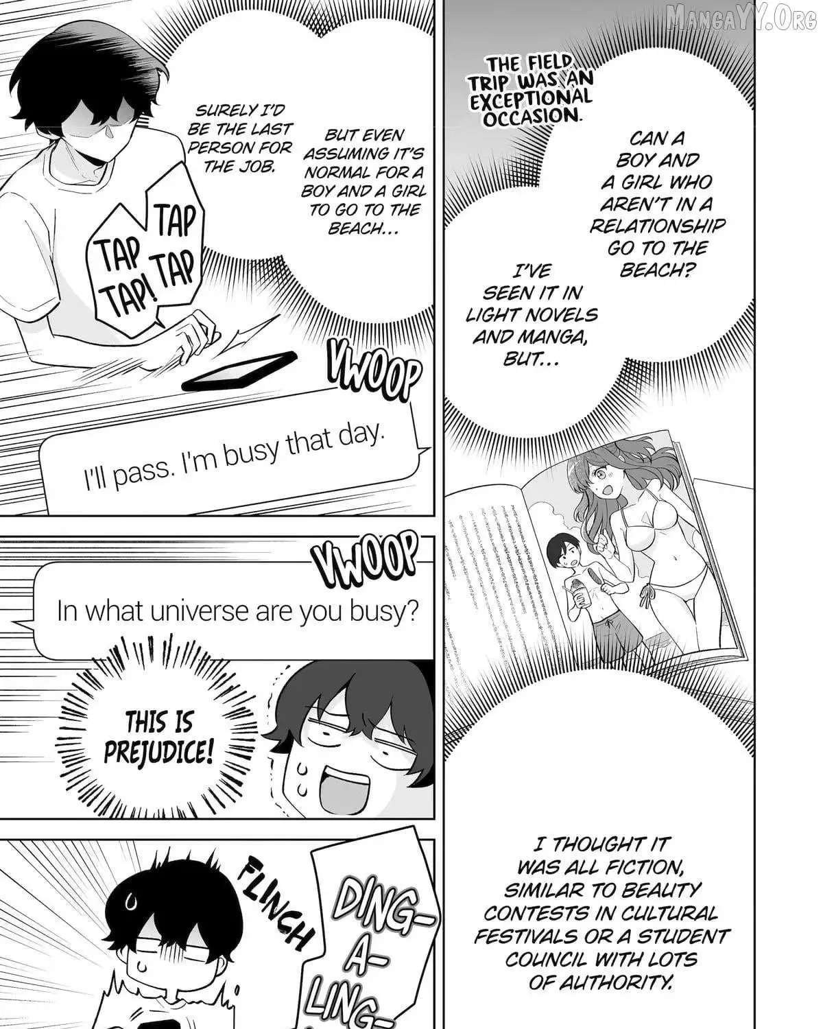 Please Leave Me Alone (For Some Reason, She Wants To Change A Lone Wolf's Helpless High School Life.) Chapter 34 - page 33