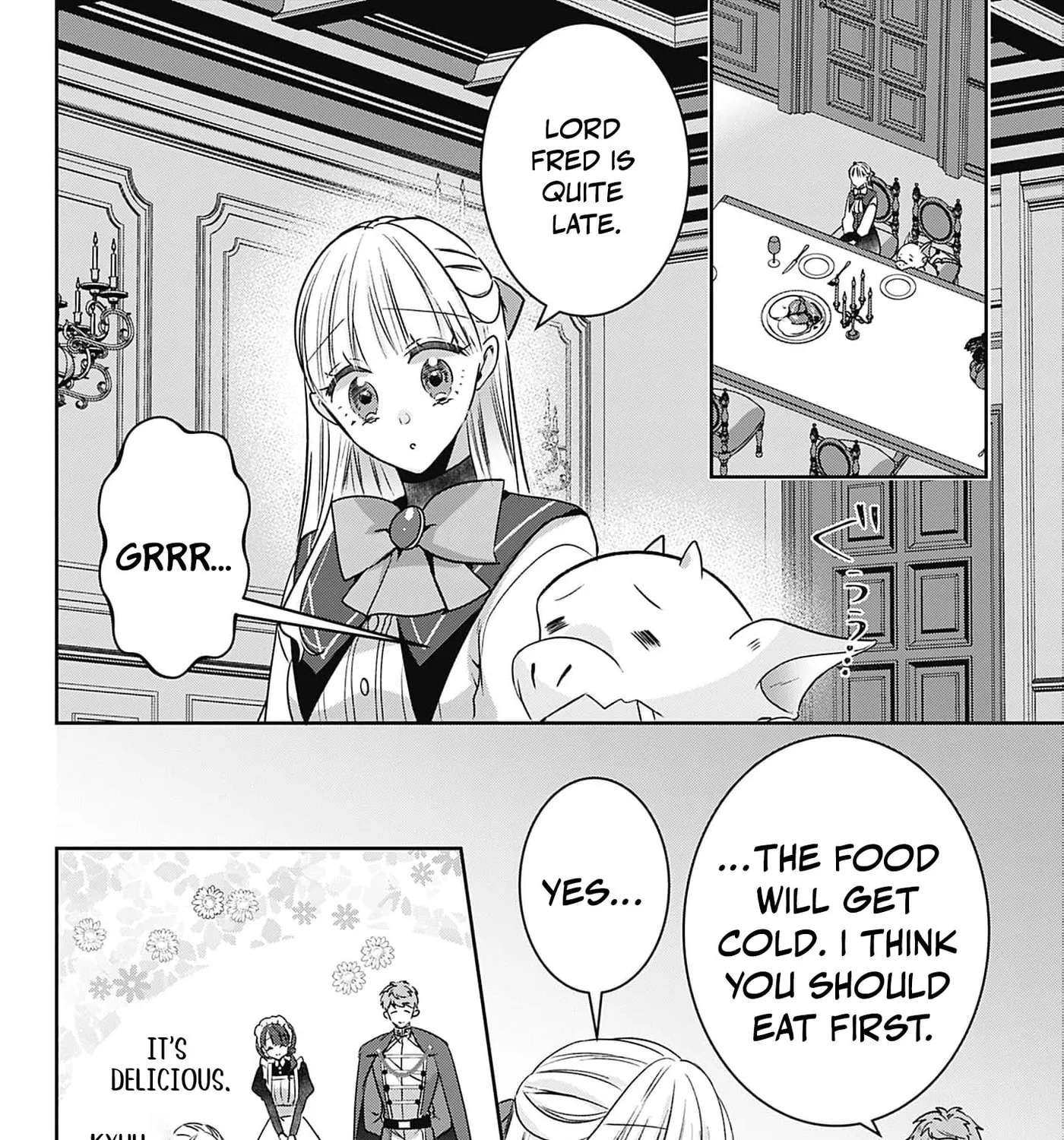 Kago no Naka no Ryuu Seijo - Shiitagerareta Hakushaku Reijou wa, Kyou mo Dekiaisareteimasu Chapter 20 - page 46