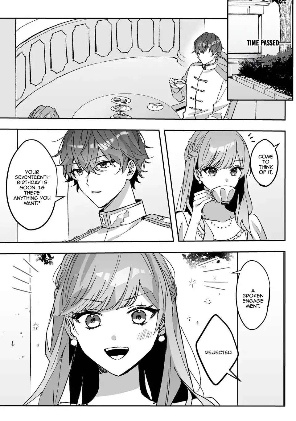 Ouji no Dere wa Tsun no Soko. ~Konyaku Haki mo Akuyaku Reijou mo Muzukashii~ Chapter 1 - page 11
