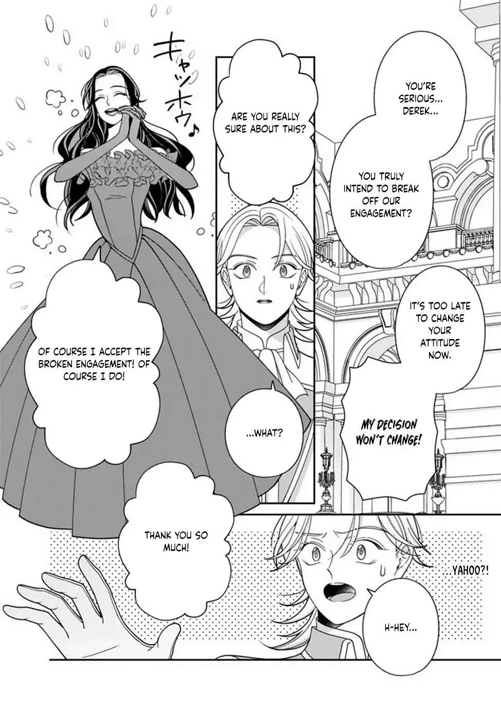 The Great Saintess of the Clock Tower Rejoices at the Broken Engagement Chapter 1 - page 8