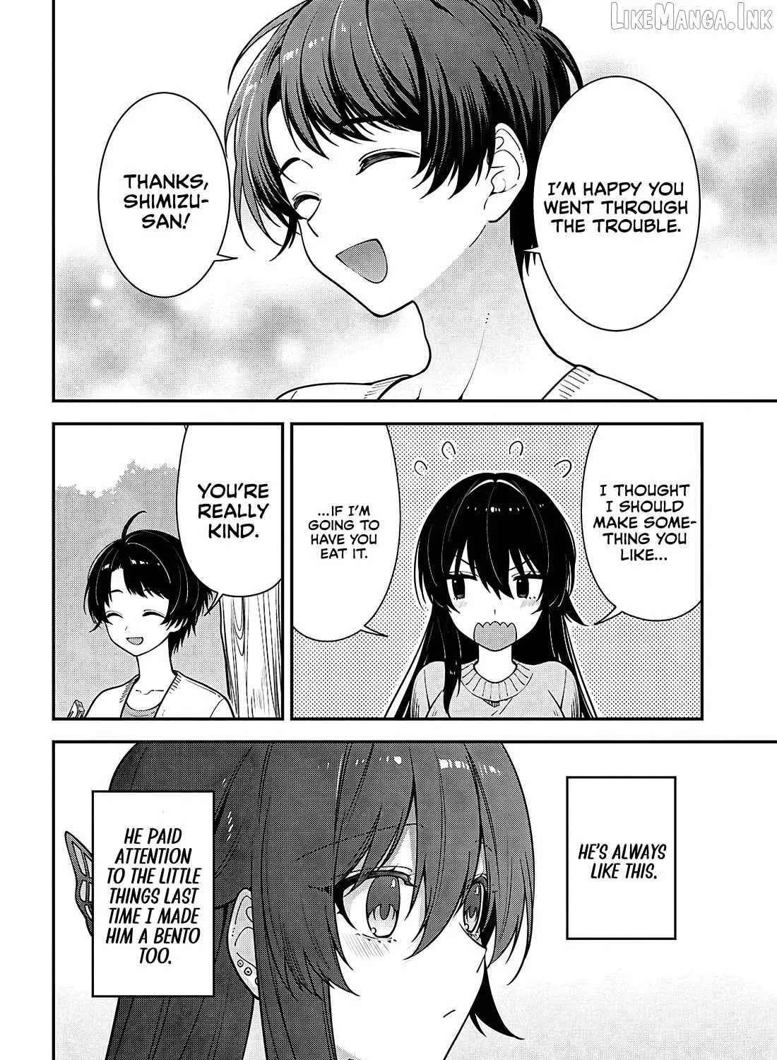 The Yankee Shimizu-san Sitting Next to Me Has Dyed Her Hair Black Chapter 21 - page 14