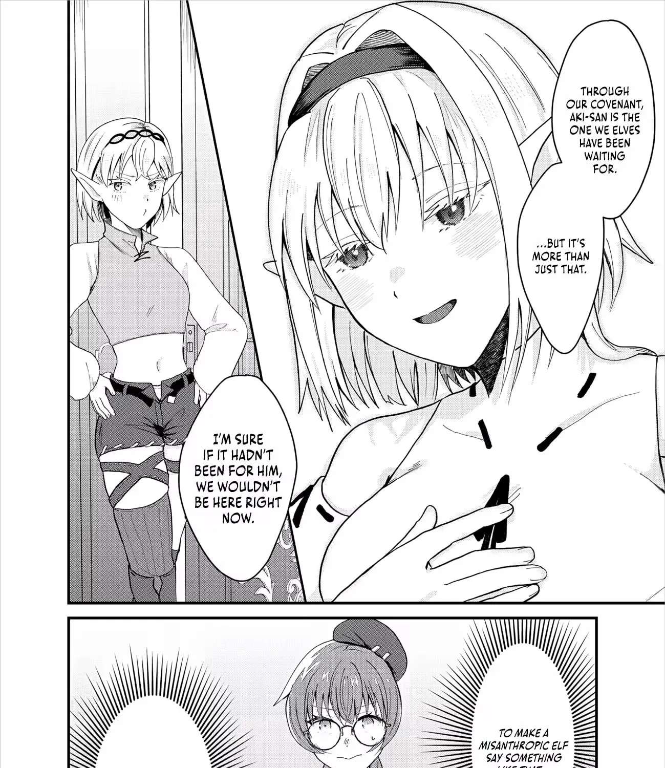 "Sono Hen no Kusa demo Kuttoke" to Tsuihou Sareta Munou Skill [Shokubutsugui] Mochi Tenseisha, Elf no Sato de Maboroshi no Shokubutsu o Tabete Musou Suru Chapter 31 - page 17
