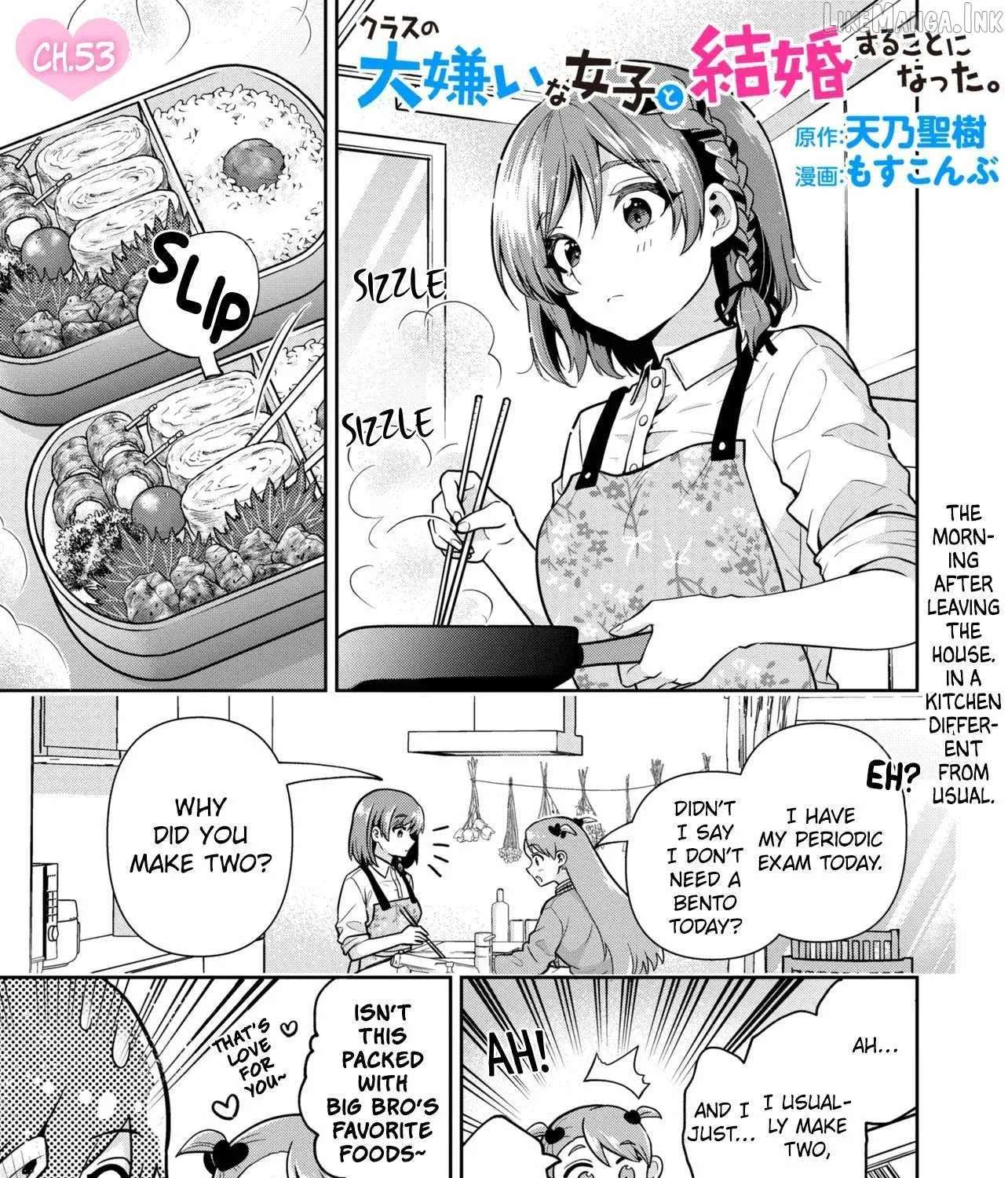 Class no Daikirai na Joshi to Kekkon Suru Koto ni Natta Chapter 53.1 - page 2