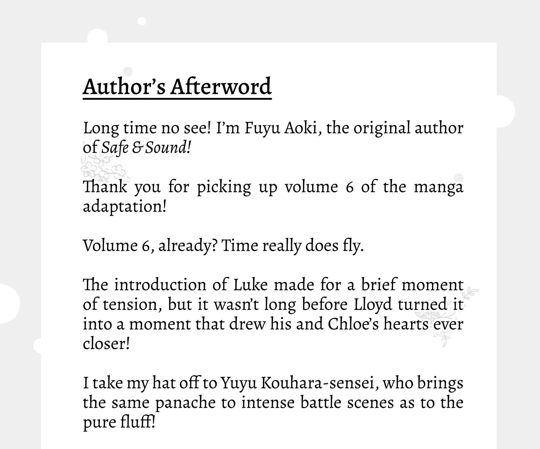 Safe & Sound in the Arms of an Elite Knight Chapter 30.5 - page 7
