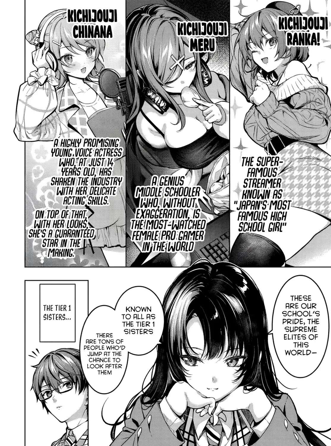 Tier 1 Shimai: Yuumei Yonshimai wa Boku nashi de wa Ikirarenai Chapter 1 - page 35