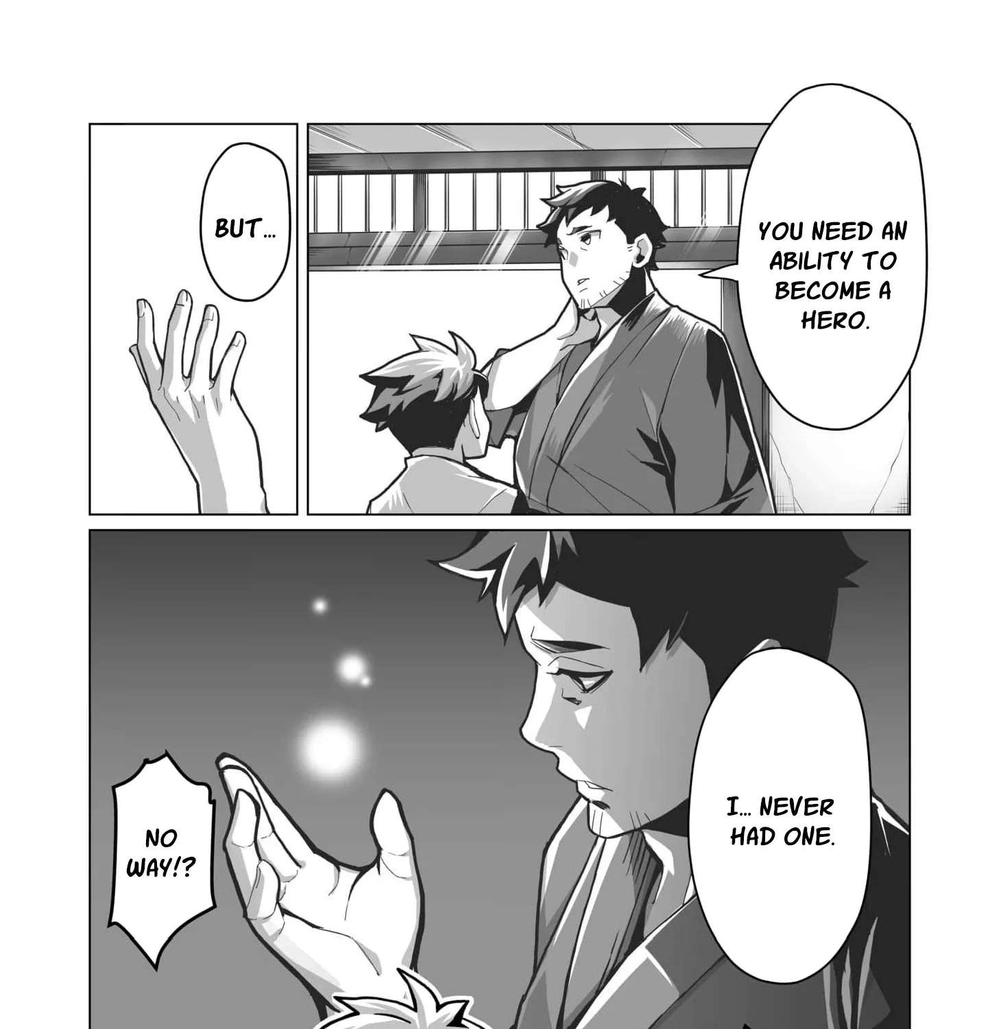 The Shadow Hero, an Old Man: In a World Where Superpowers Are Everything, a Powerless Old Man Is Doted On by His Beloved Disciple and Becomes a Hero from the Shadows Chapter 1 - page 24