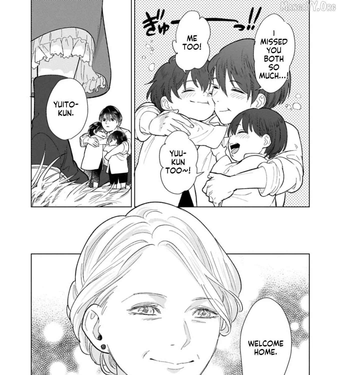 Ashita mo Ii Hi de Arimasu You ni.: Isekai de Atarashii Kazoku ga Dekimashita: San Kyoudai no Hokkori Gohan Nikki Chapter 1 - page 102
