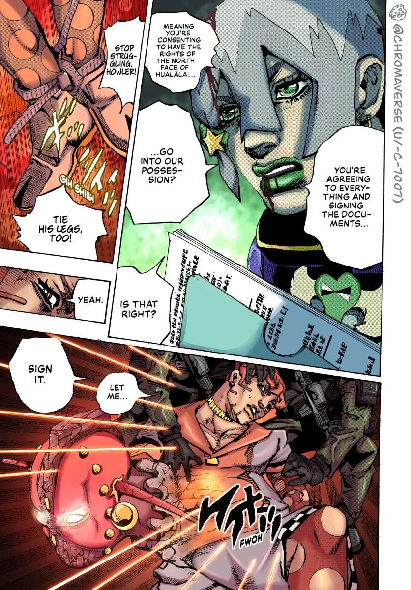 Jojo's Bizarre Adventure Part 9 - The Jojolands (Fan-Colored) Chapter 32 - page 27