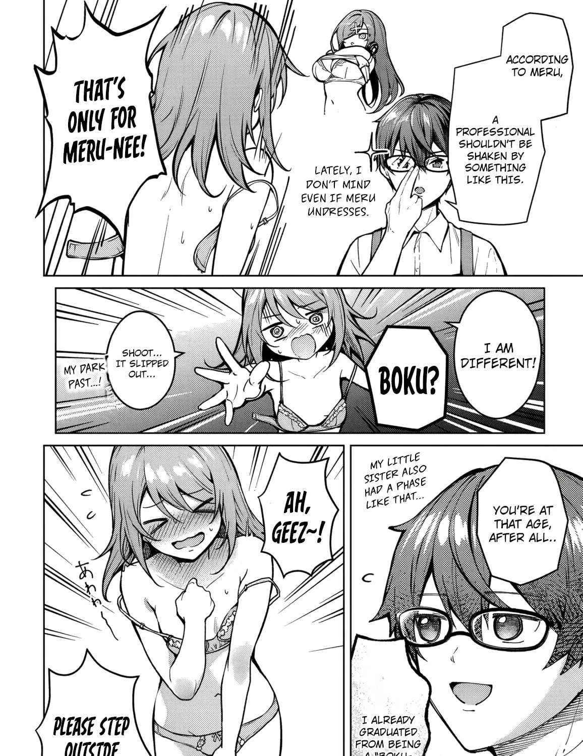 Tier 1 Shimai: Yuumei Yonshimai wa Boku nashi de wa Ikirarenai Chapter 2.2 - page 8