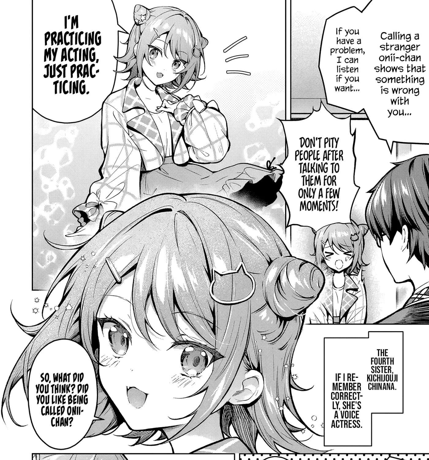 Tier 1 Shimai: Yuumei Yonshimai wa Boku nashi de wa Ikirarenai Chapter 1.2 - page 14